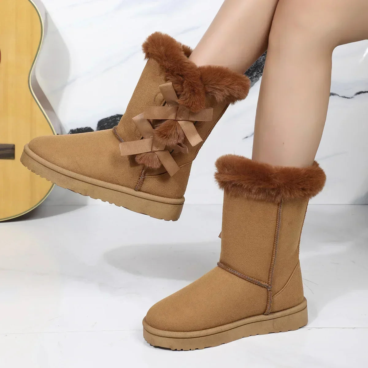 Low-top Warm Fur Non-slip Super Mini Short Casual Snow Boot