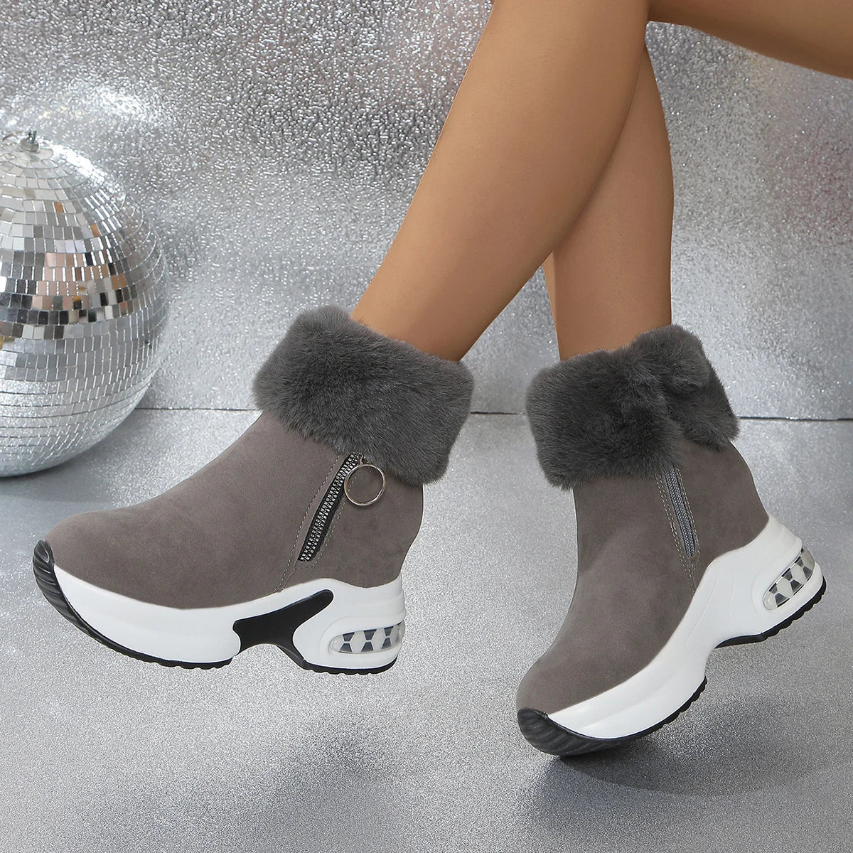 Winter Fashion Women Boots New Warm Comfortable Platform Snow Boots Women Lightweight Causal Shoes for Women Zapatos De Mujer