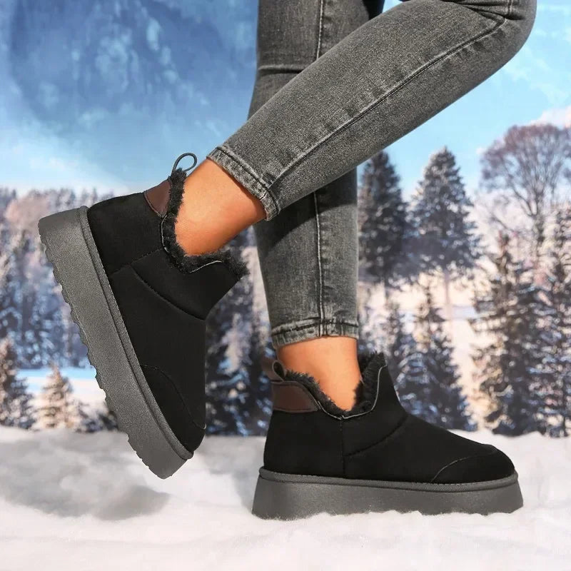 Low-top Warm Fur Super Mini Non-slip Short Outdoor Snow Boot