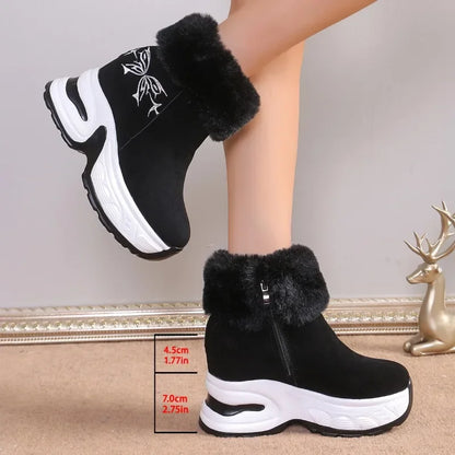 Thick Bottom Warm Comfortable Plush Fashionable Ankle Snow Boot