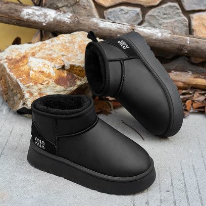 Women Boots Winter Short Plush Warm Snow Boots Women Casual Flat Shoes Women New Comfortable Chelsea Ankle Boots Botas De Mujer