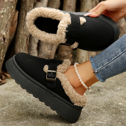 Luxury Warm Plush Fashion Retro Platform Cotton Snow Boot