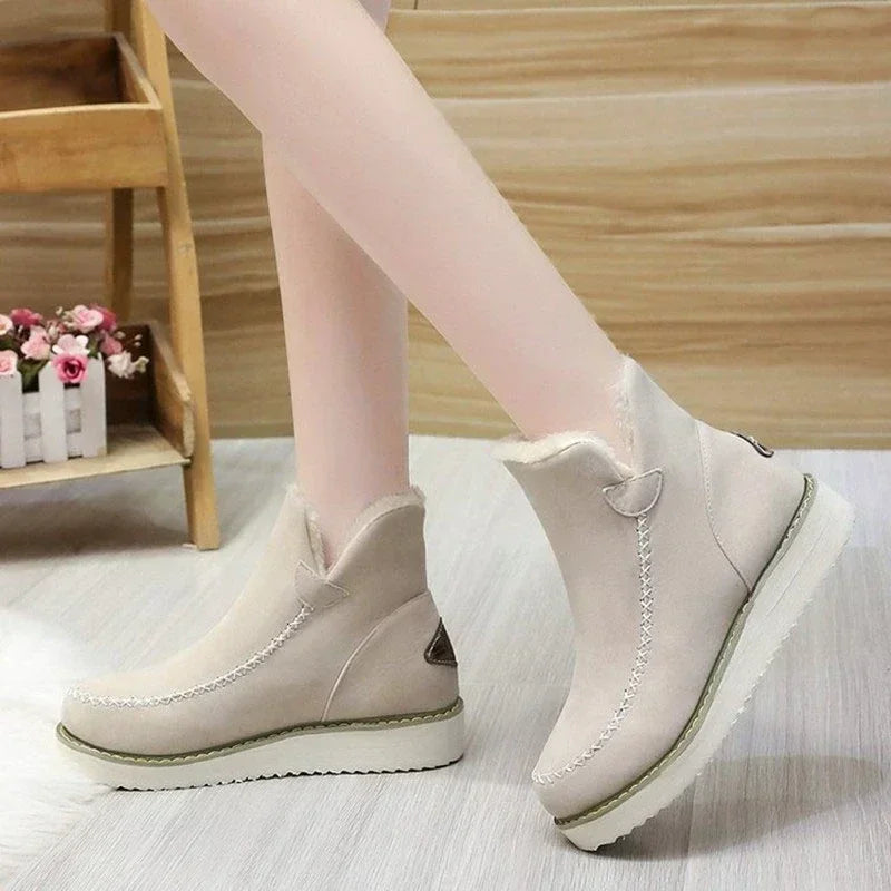 Women Snow Boots Winter Fashion Casual Warm Shoes for Women Slip on Lady Comfort Female Ankle Boot Footwear Botas De Mujer