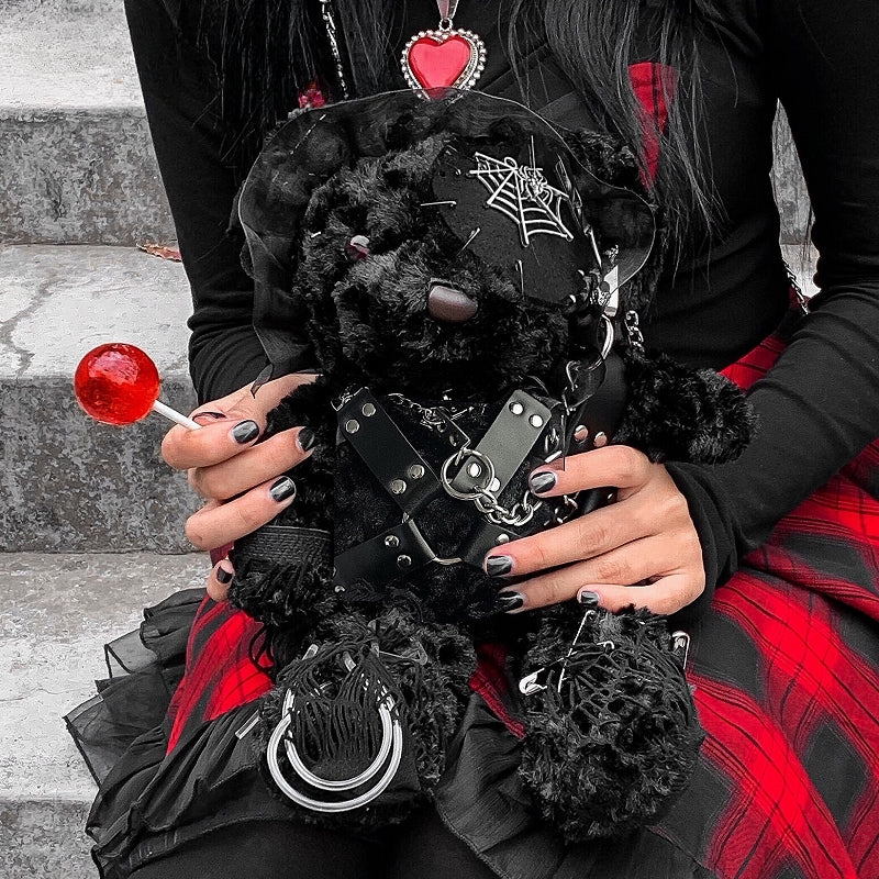 Diablo Design Lolita Halloween Gothic Blood Hell Bear Harajuku Bag