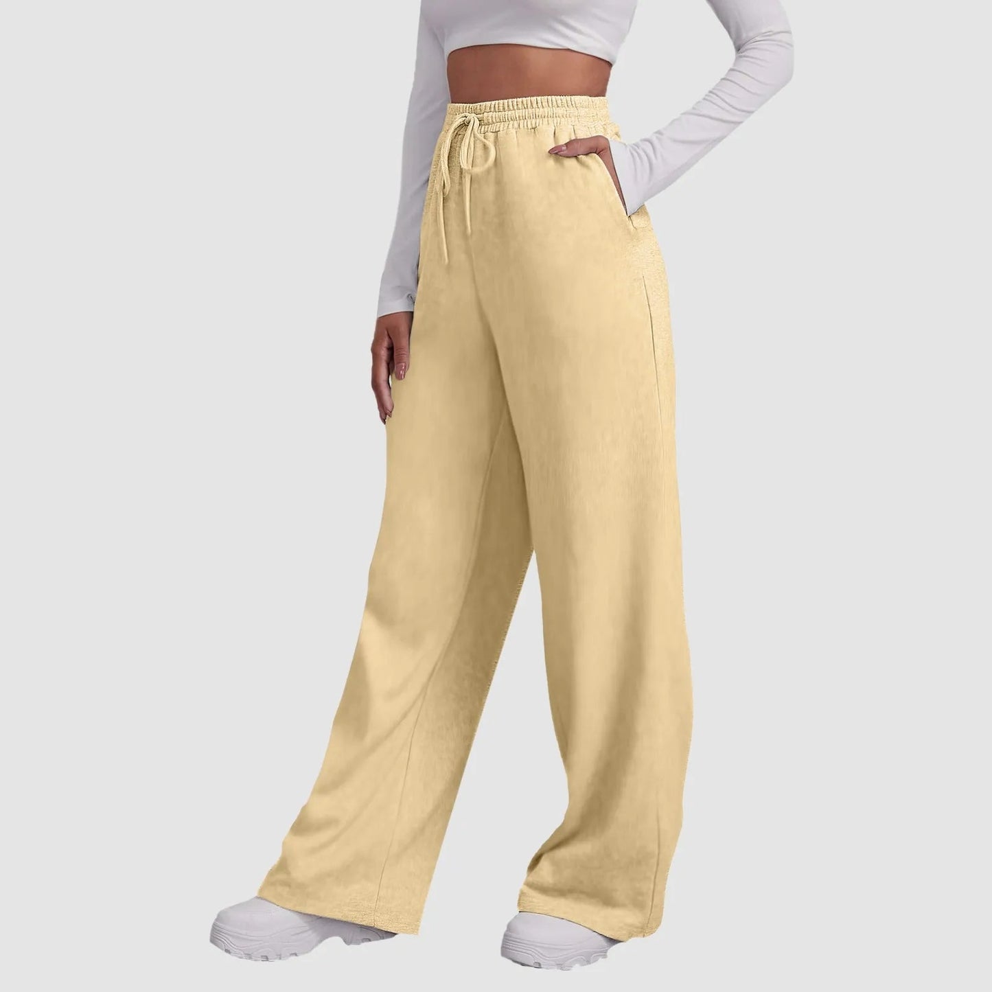 Chic Women's Wide-Leg Streetwear Joggers Sweatpants