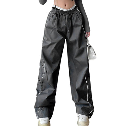 Loose Y2K Baggy Cargo  Drawstring Elastic Low Waist Sweatpants